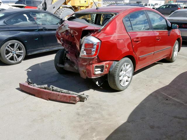 3N1AB6AP3BL648535 - 2011 NISSAN SENTRA 2.0 RED photo 4