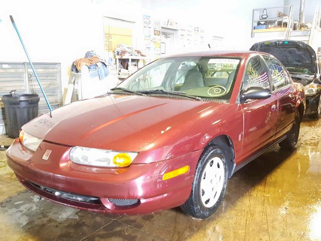 1G8ZG52832Z248352 - 2002 SATURN SL1 MAROON photo 2