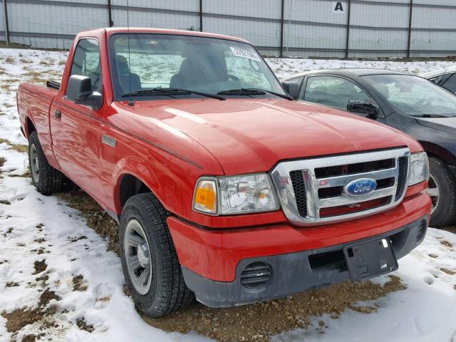1FTYR10D29PA14584 - 2009 FORD RANGER RED photo 1