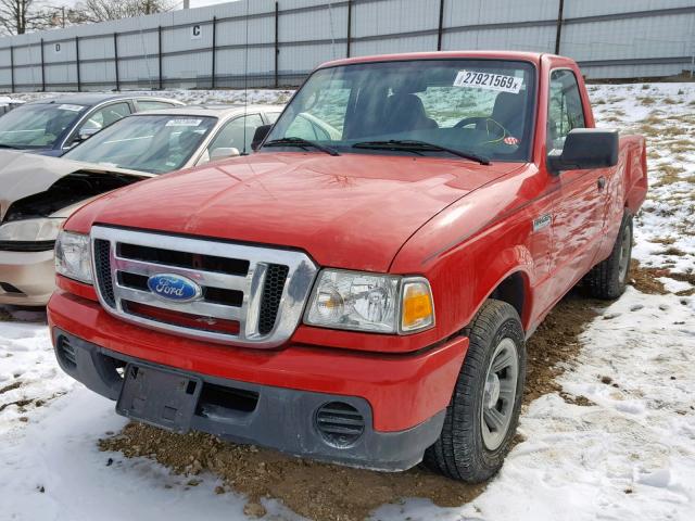 1FTYR10D29PA14584 - 2009 FORD RANGER RED photo 2