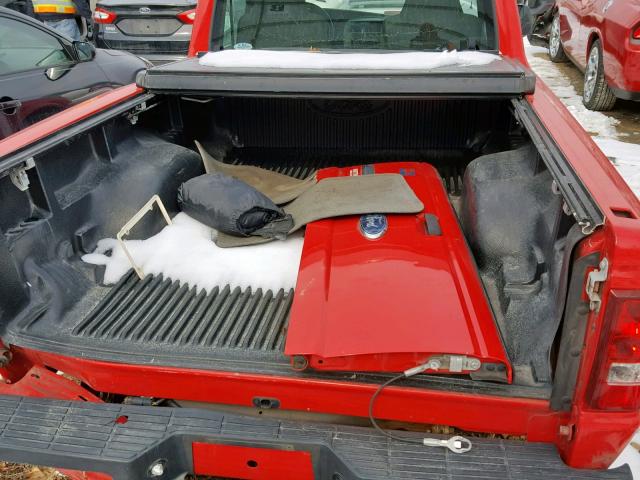 1FTYR10D29PA14584 - 2009 FORD RANGER RED photo 6