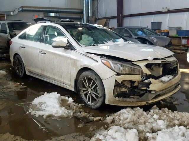 5NPE34AB4GH344092 - 2016 HYUNDAI SONATA SPO WHITE photo 1