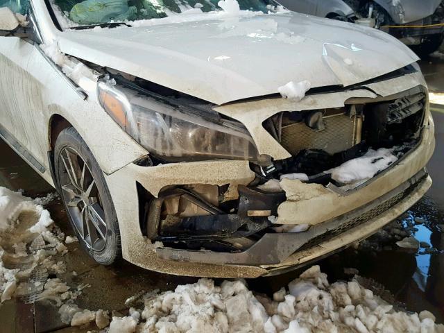 5NPE34AB4GH344092 - 2016 HYUNDAI SONATA SPO WHITE photo 9