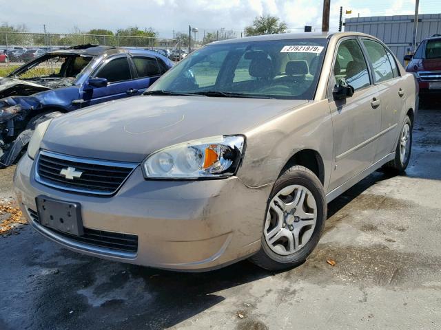 1G1ZS58F07F126351 - 2007 CHEVROLET MALIBU LS TAN photo 2