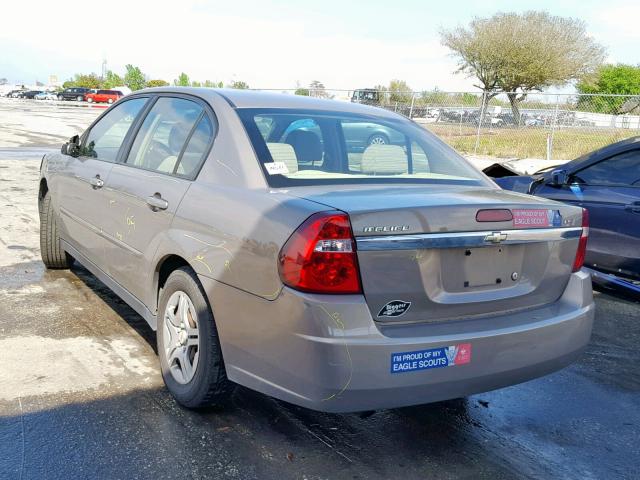 1G1ZS58F07F126351 - 2007 CHEVROLET MALIBU LS TAN photo 3
