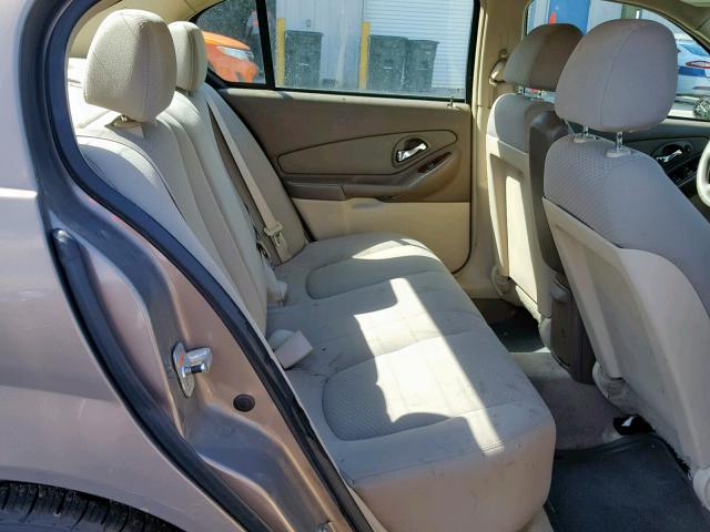 1G1ZS58F07F126351 - 2007 CHEVROLET MALIBU LS TAN photo 6