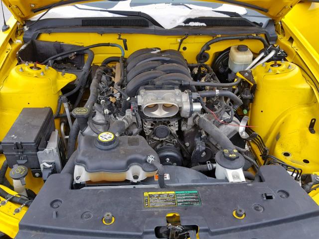 1ZVHT85HX55234029 - 2005 FORD MUSTANG GT YELLOW photo 7