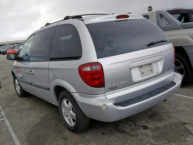 1D4GP45R65B287626 - 2005 DODGE CARAVAN SX SILVER photo 3