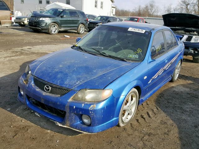 JM1BJ227910458861 - 2001 MAZDA PROTEGE MP BLUE photo 2