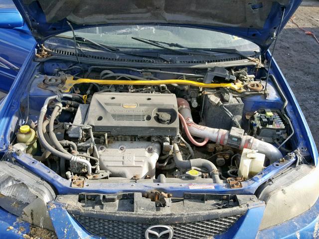 JM1BJ227910458861 - 2001 MAZDA PROTEGE MP BLUE photo 7