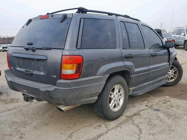 1J4GW48N82C110696 - 2002 JEEP GRAND CHER GRAY photo 4