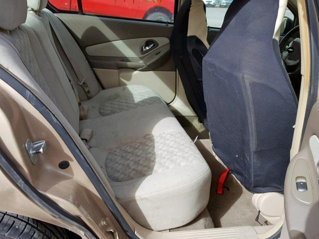 1G1ZT54885F128558 - 2005 CHEVROLET MALIBU LS TAN photo 6