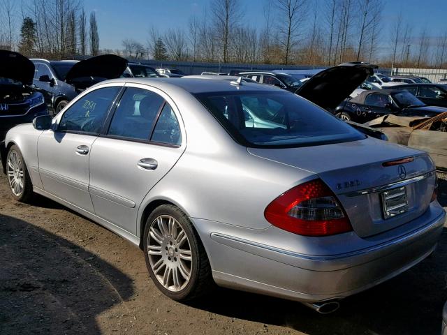 WDBUF56X58B309365 - 2008 MERCEDES-BENZ E 350 SILVER photo 3