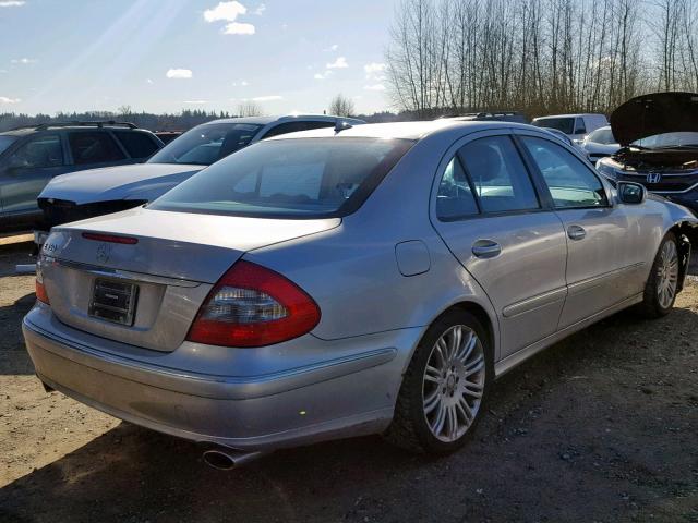 WDBUF56X58B309365 - 2008 MERCEDES-BENZ E 350 SILVER photo 4