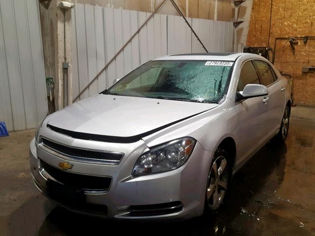 1G1ZC5E13BF158001 - 2011 CHEVROLET MALIBU 1LT ვერცხლისფერი ფოტო 2