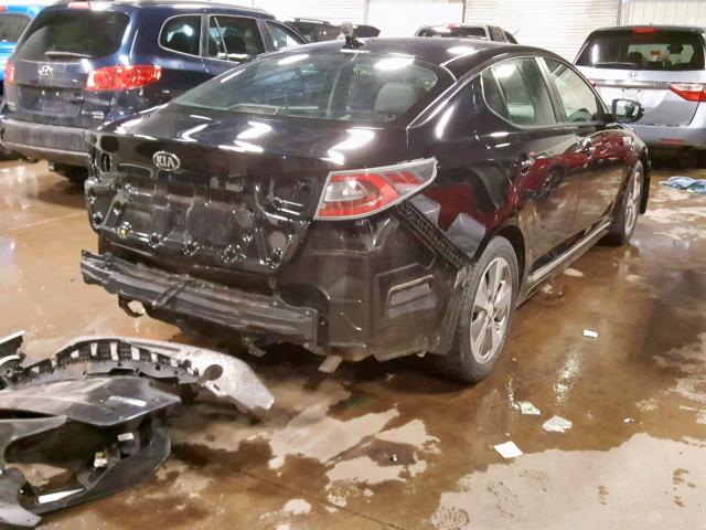 KNAGN4AD2G5093297 - 2016 KIA OPTIMA HYB BLACK photo 4