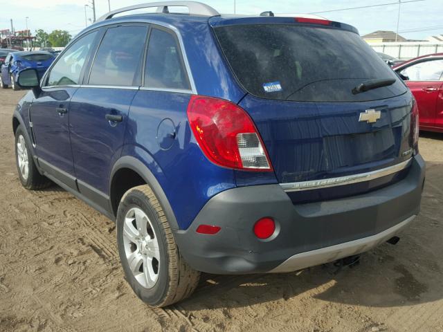 3GNAL2EK5DS600486 - 2013 CHEVROLET CAPTIVA LS BLUE photo 3