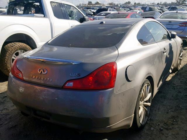 JNKCV64E58M112819 - 2008 INFINITI G37 BASE GRAY photo 4