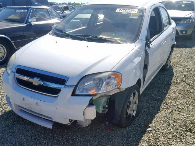 KL1TD5DE4BB181073 - 2011 CHEVROLET AVEO LS WHITE photo 2