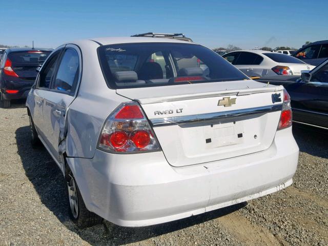 KL1TD5DE4BB181073 - 2011 CHEVROLET AVEO LS WHITE photo 3