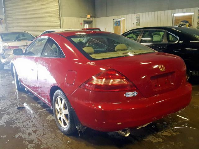 1HGCM82685A013602 - 2005 HONDA ACCORD RED photo 3