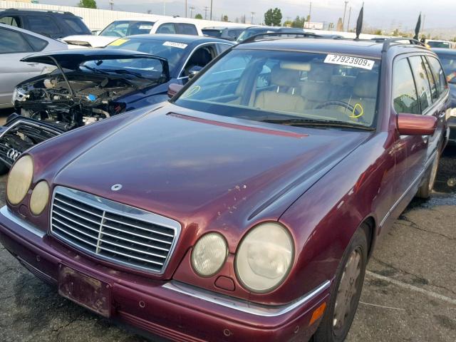 WDBJH65F8WA427781 - 1998 MERCEDES-BENZ E 320 BURGUNDY photo 2