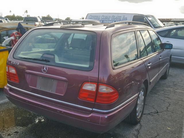 WDBJH65F8WA427781 - 1998 MERCEDES-BENZ E 320 BURGUNDY photo 4