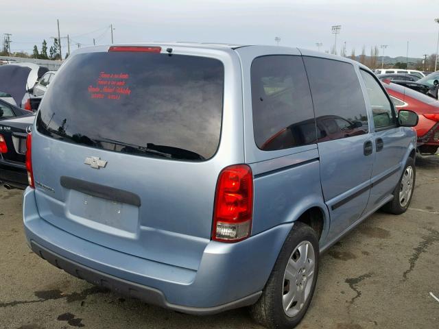 1GNDU23117D183263 - 2007 CHEVROLET UPLANDER L BLUE photo 4