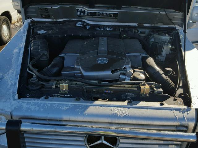 WDCYR46E94X145631 - 2004 MERCEDES-BENZ G 55 AMG SILVER photo 7