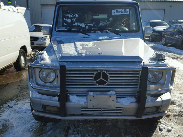 WDCYR46E94X145631 - 2004 MERCEDES-BENZ G 55 AMG SILVER photo 9