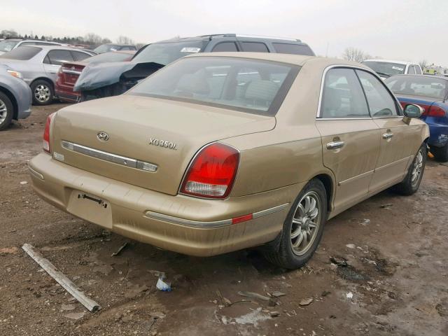 KMHFU45E73A263588 - 2003 HYUNDAI XG 350 GOLD photo 4