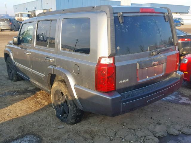 1J8HG48K57C563316 - 2007 JEEP COMMANDER CHARCOAL photo 3