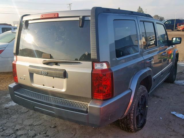 1J8HG48K57C563316 - 2007 JEEP COMMANDER CHARCOAL photo 4