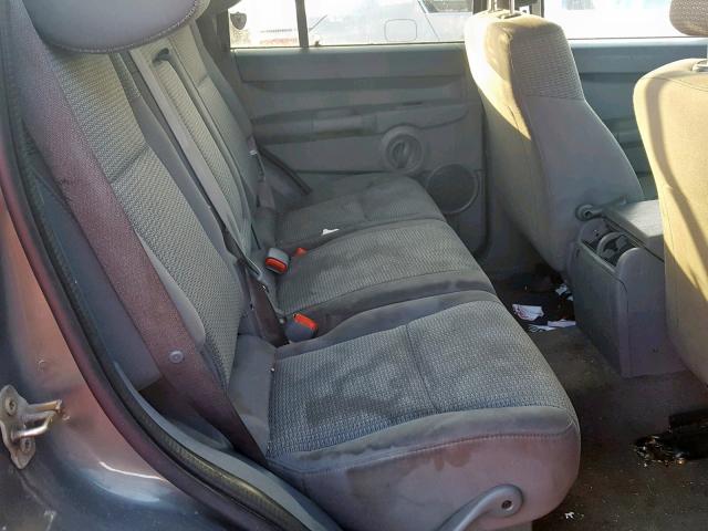 1J8HG48K57C563316 - 2007 JEEP COMMANDER CHARCOAL photo 6