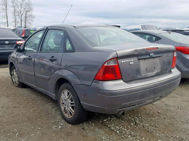 1FAFP34N97W254929 - 2007 FORD FOCUS ZX4 GRAY photo 3