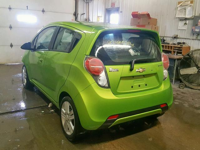 KL8CD6S9XFC730045 - 2015 CHEVROLET SPARK 1LT GREEN photo 3