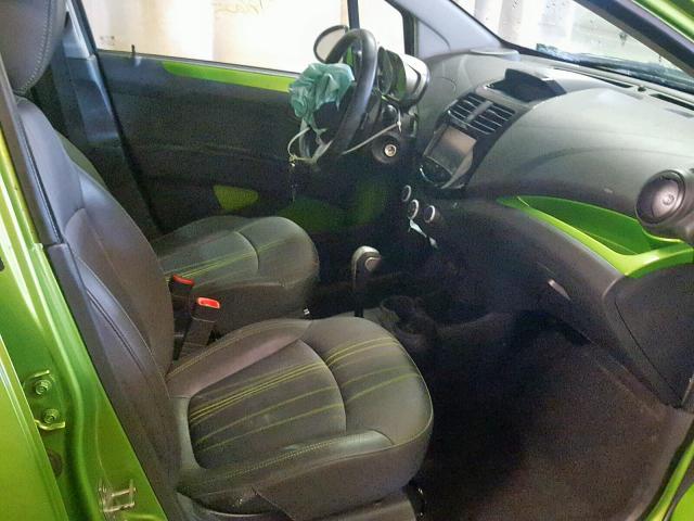 KL8CD6S9XFC730045 - 2015 CHEVROLET SPARK 1LT GREEN photo 5