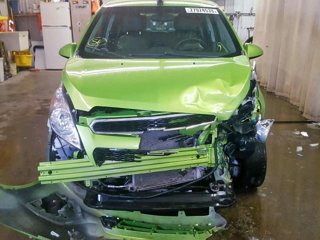 KL8CD6S9XFC730045 - 2015 CHEVROLET SPARK 1LT GREEN photo 9