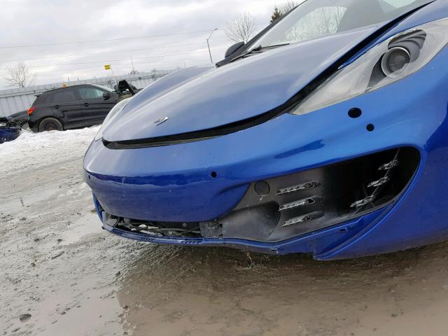 SBM11BAA2DW002377 - 2013 MCLAREN AUTOMOTIVE MP4-12C SP BLUE photo 9