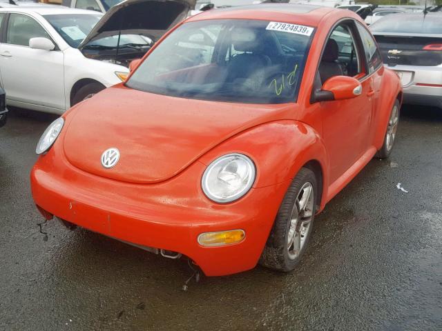 3VWCD31C24M413288 - 2004 VOLKSWAGEN NEW BEETLE Orange Foto 2