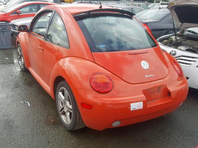 3VWCD31C24M413288 - 2004 VOLKSWAGEN NEW BEETLE Orange Foto 3