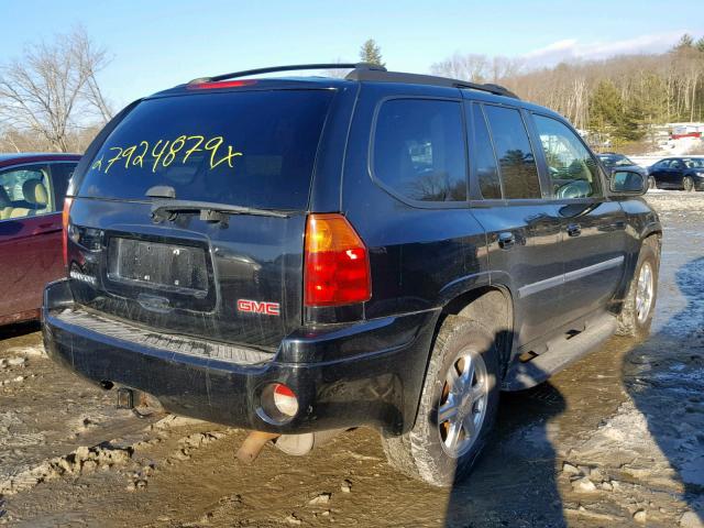 1GKDT13S272253321 - 2007 GMC ENVOY BLACK photo 4