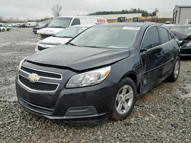 1G11B5SA9DF317112 - 2013 CHEVROLET MALIBU LS BLACK photo 2
