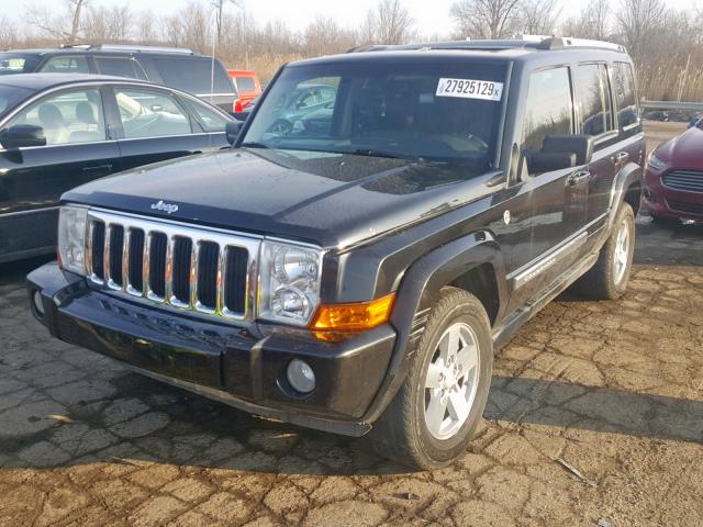 1J8HG58268C198460 - 2008 JEEP COMMANDER BLACK photo 2