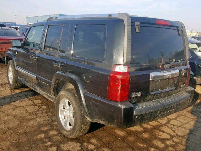 1J8HG58268C198460 - 2008 JEEP COMMANDER BLACK photo 3