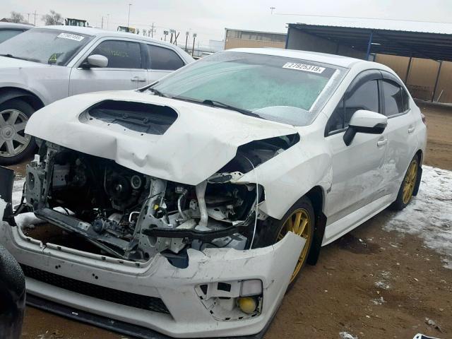 JF1VA1G62F9834865 - 2015 SUBARU WRX LIMITE WHITE photo 2