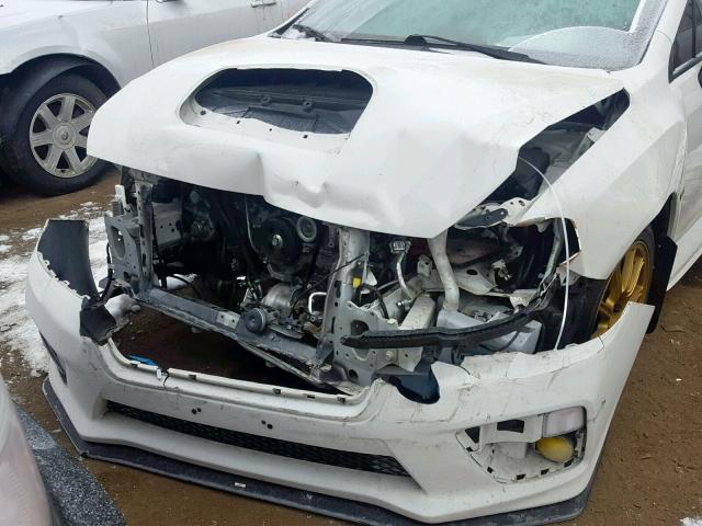 JF1VA1G62F9834865 - 2015 SUBARU WRX LIMITE WHITE photo 9