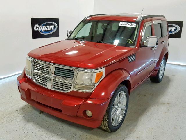 1D8GT58X99W527437 - 2009 DODGE NITRO R/T MAROON photo 2