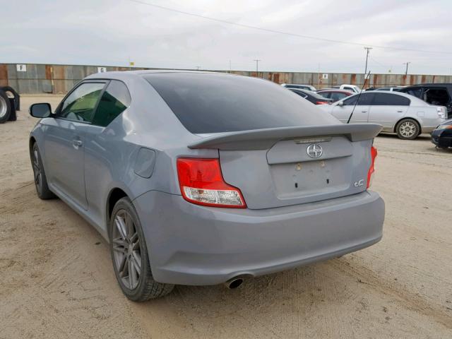 JTKJF5C70D3048992 - 2013 TOYOTA SCION TC GRAY photo 3