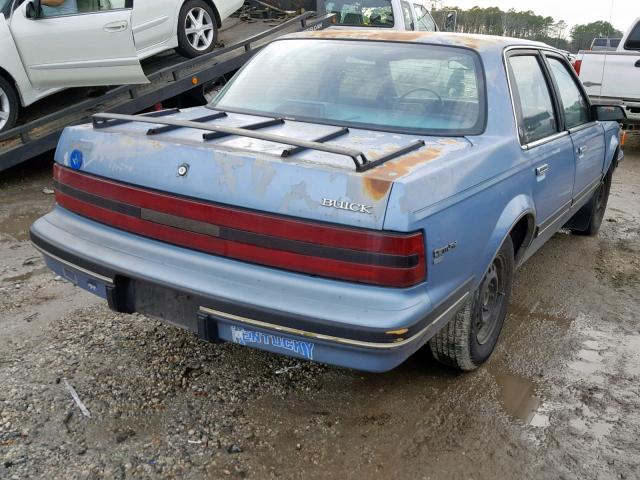 1G4AH51N8KT437245 - 1989 BUICK CENTURY CU BLUE photo 4